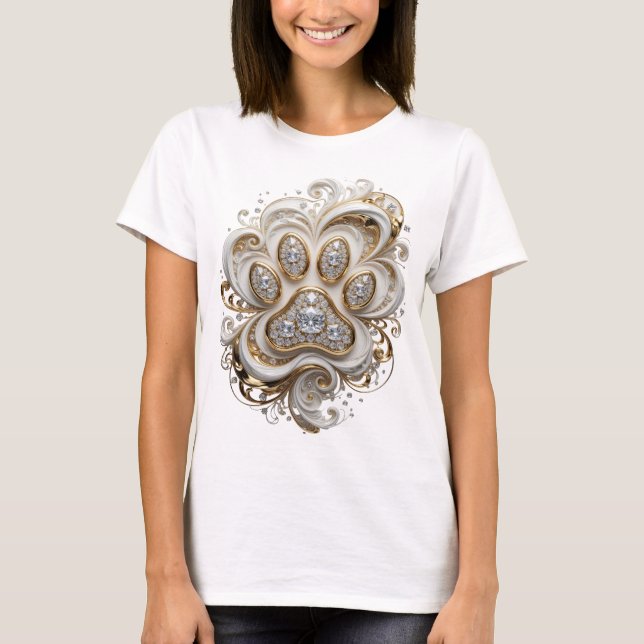T-shirt Or ABSTRACT ART Design Abstrait Bold Gold (Devant)