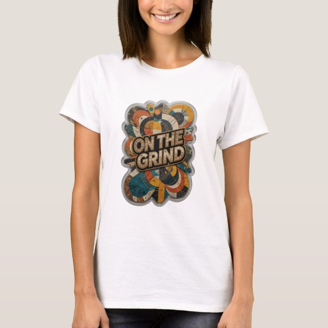 T-shirt Or Artistic Wearable Sharp Gold ON THE GRIND (Devant)