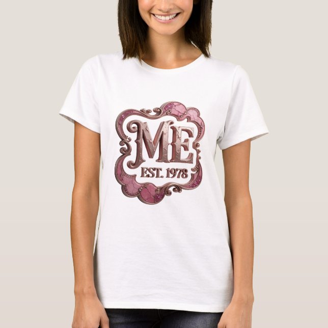 T-shirt Or classique ME EST 1978 Design (Devant)