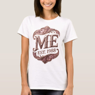 T-shirt Or Cool ME EST 1988 Design Moderne