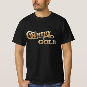 T-shirt Or Country Gold Beau Dandy de Style Western