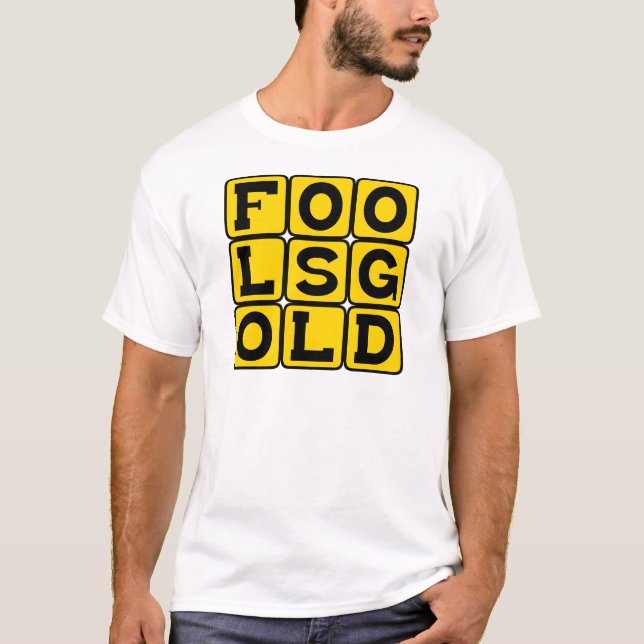 T-shirt Or des fous, minéral feldspath (Devant)