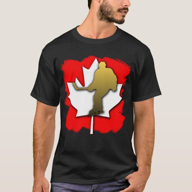 T-shirt Or d'hockey du Canada (Devant)