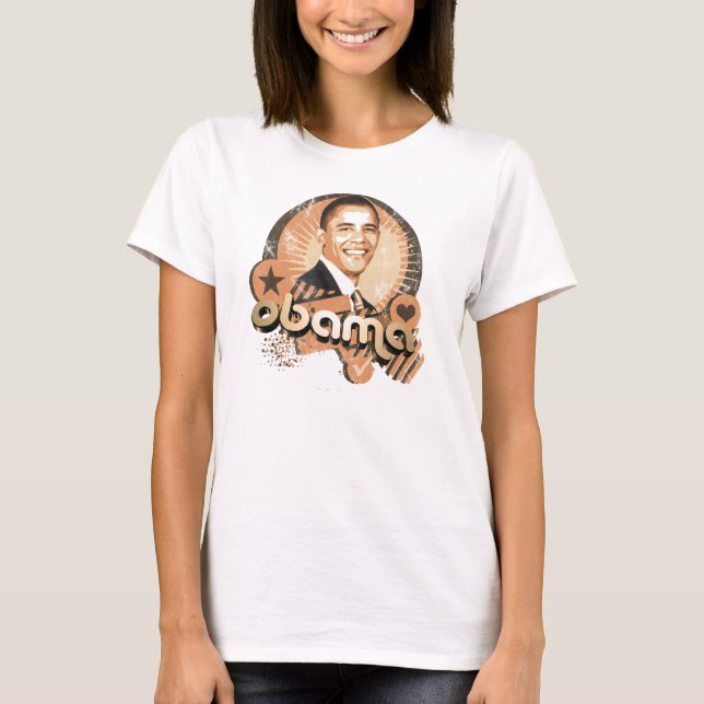 T-shirt Or d'Obama (Devant)