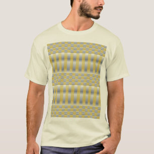 T-shirt Or et argent (Checkers et Stripes)