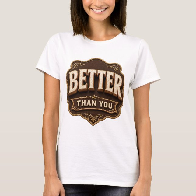 T-shirt Or frais MIEUX QUE VOUS Création sur mesure (Devant)