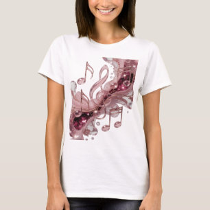 T-shirt Or frais MUSIQUE DANS L'AIR Design audacieux