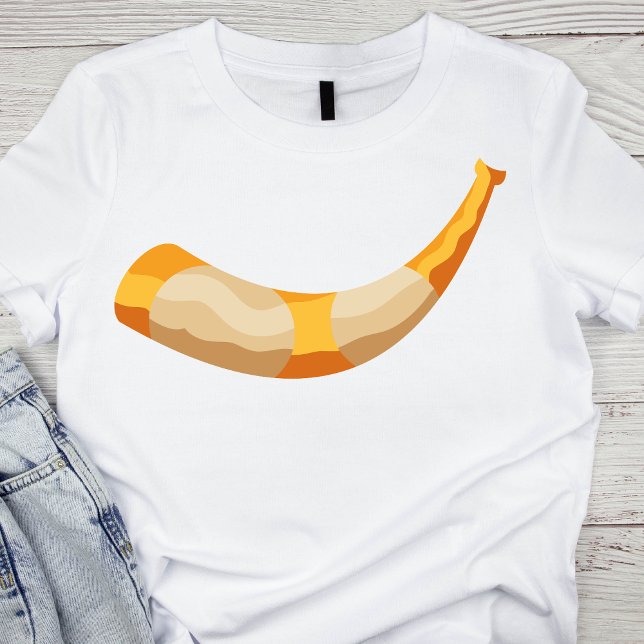 T-shirt Or moderne et beige Yom Kippour Shofar (Créateur téléchargé)