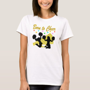 T-SHIRT OR NÉ À CHEER MEGAPHONE POM-POM GIRL
