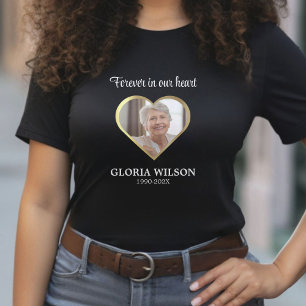 T-shirt Or Pour Toujours Dans Notre Coeur Bereavement Funé