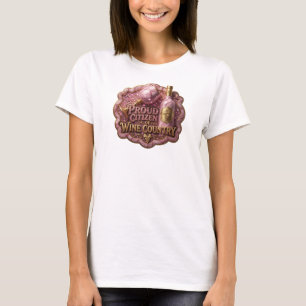 T-shirt Or PROUD CITIZEN OF WINE COUNTRY v3 en Or Attrayan