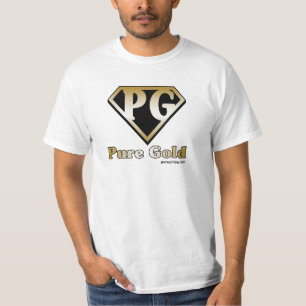 T-shirt Or pur avec le texte