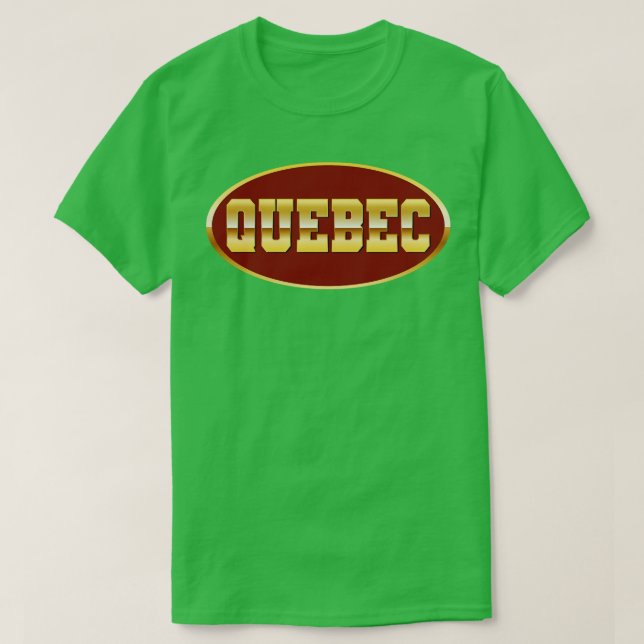 T-shirt Or Québec (Design devant)