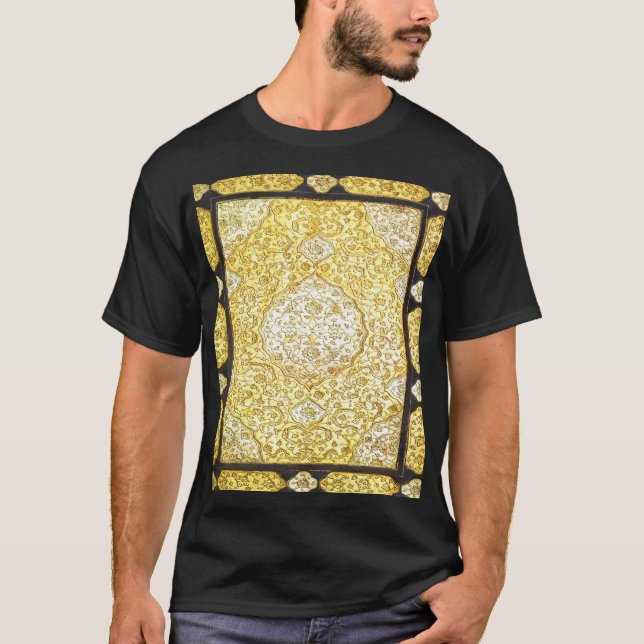T-shirt Or sacré tombé (Devant)