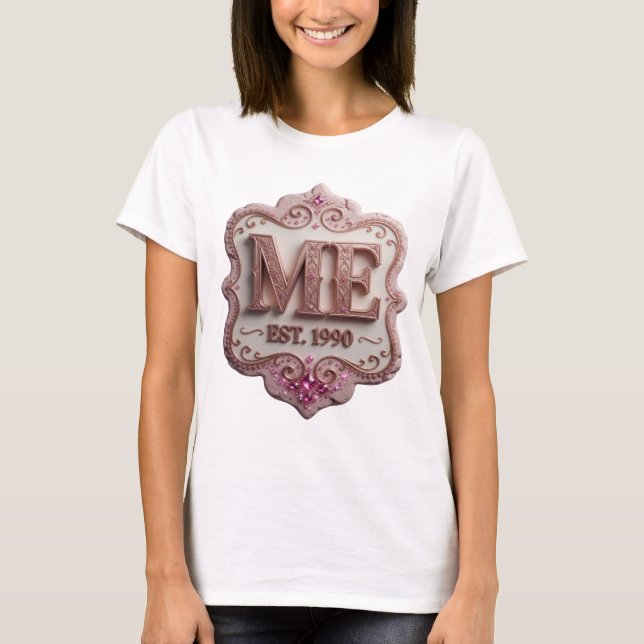 T-shirt Or vif ART ABSTRAIT Dessin abstrait (Devant)