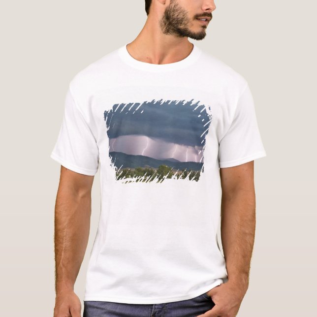 T-shirt Orage a produit des éclairs dans le Jocko (Devant)