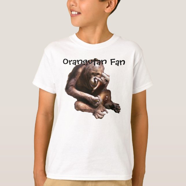 T-shirt Orang-outan mignon d'amoureux des animaux (Devant)