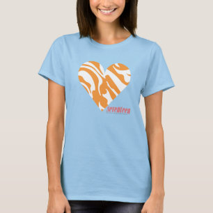 T-shirt Orange 2 de zèbre