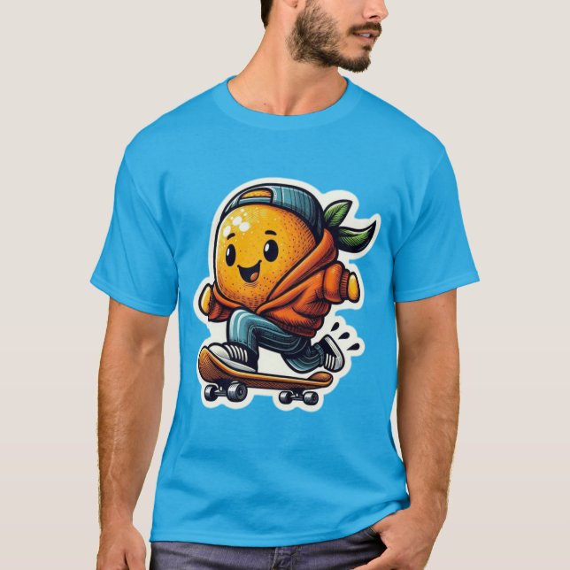 T-SHIRT ORANGE 4 (Devant)