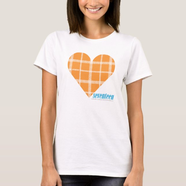 T-shirt Orange 4 de plaid (Devant)