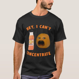 T-shirt Orange Agaçant Hé Je Ne Peux Pas Me Concentrer