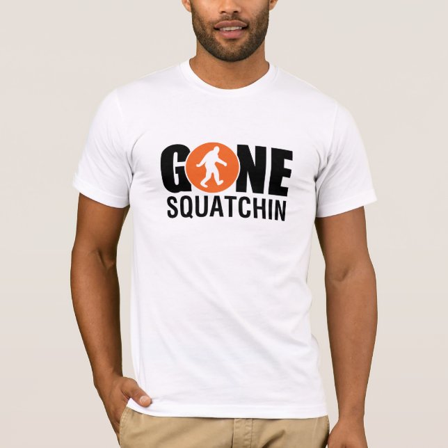 T-shirt Orange allée de Squatchin (Devant)