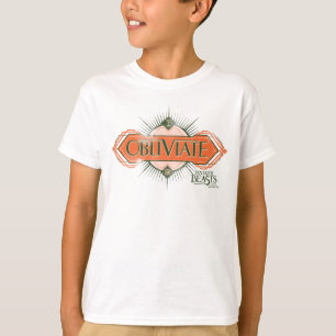T-shirt Orange Art Déco Obliviate Spell Graphisme