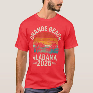 T-shirt Orange Beach Alabama 2025 Family Trip Friends Grou