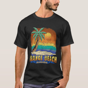 T-shirt Orange Beach Alabama Souvenir Vintage désaffecté