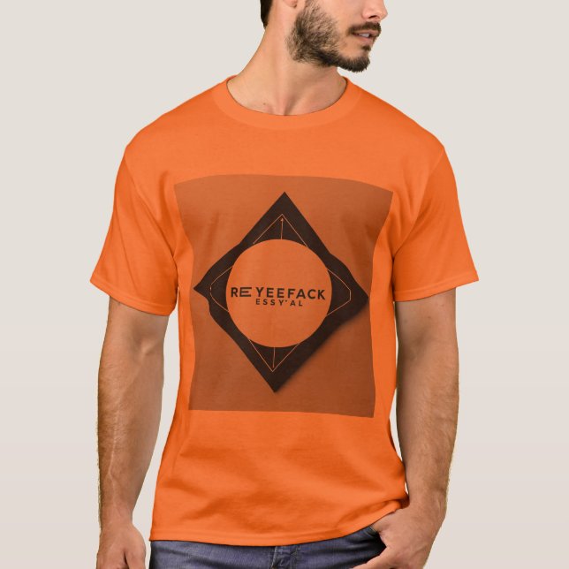 T-shirt Orange Beats : DJ Designing Vibes (Devant)