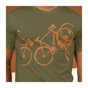 T-shirt orange-bikes.