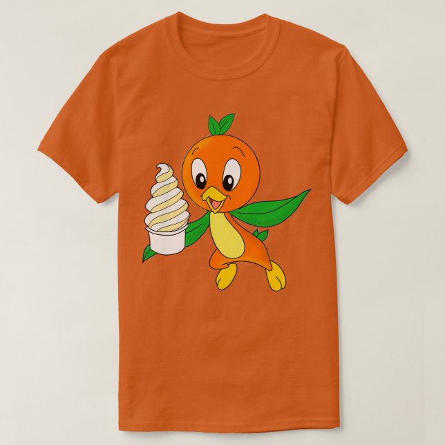 T-shirt Orange Bird Dole Whip (Design devant)