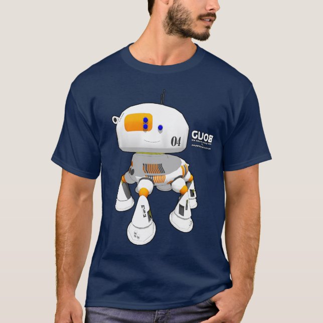 T-shirt Orange blanche du drak CV08 (Devant)