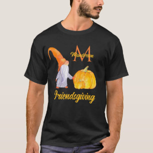 T-shirt Orange Citrouille Gnomes Friendsgiving