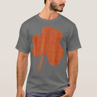 T-shirt Orange Clover Irlandais St patrick Paddys Day Luck