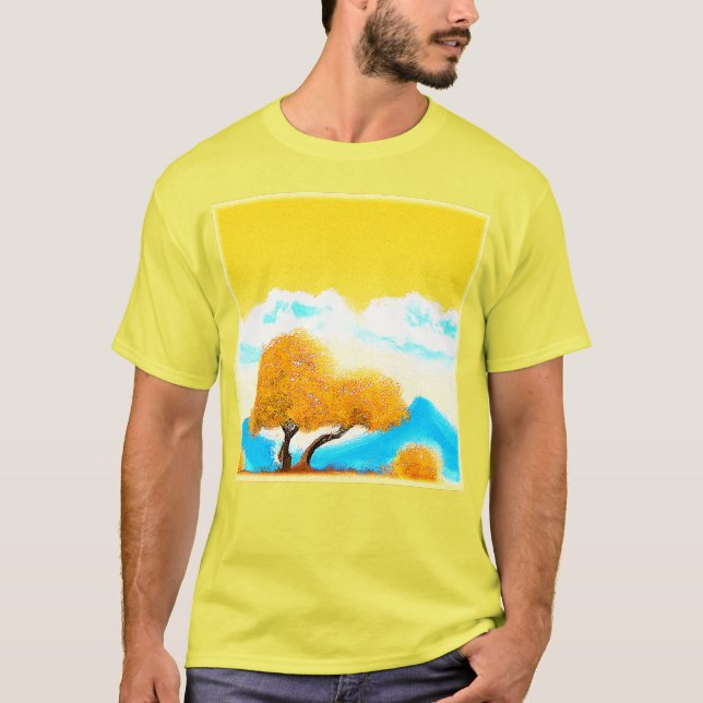 T-shirt "Orange Coloured Nature" Belle Photo. Commandez dè (Devant)