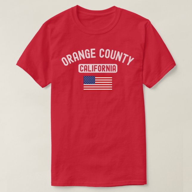 T-shirt Orange County California USA Drapeau Cali Bear Ret (Design devant)
