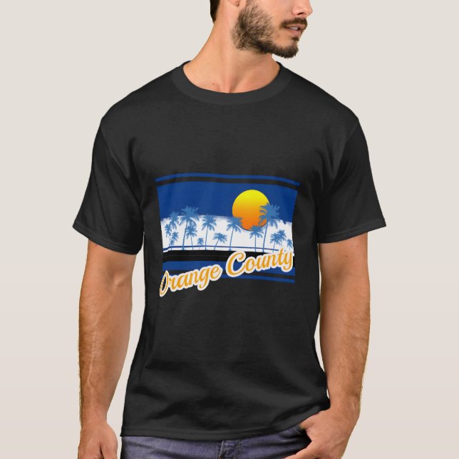 T-shirt Orange County Surf Style Beach (Devant)