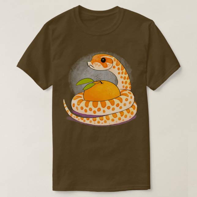 T-shirt Orange Creamsicle Hognose Snake  (Design devant)