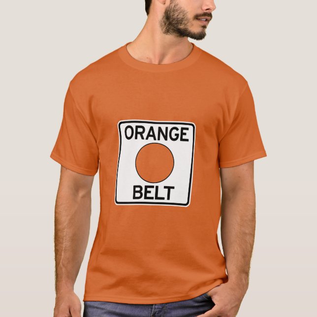 T-shirt orange de ceinture de Pittsburgh (Devant)