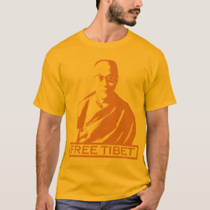 T-shirt orange de Dalaï lama
