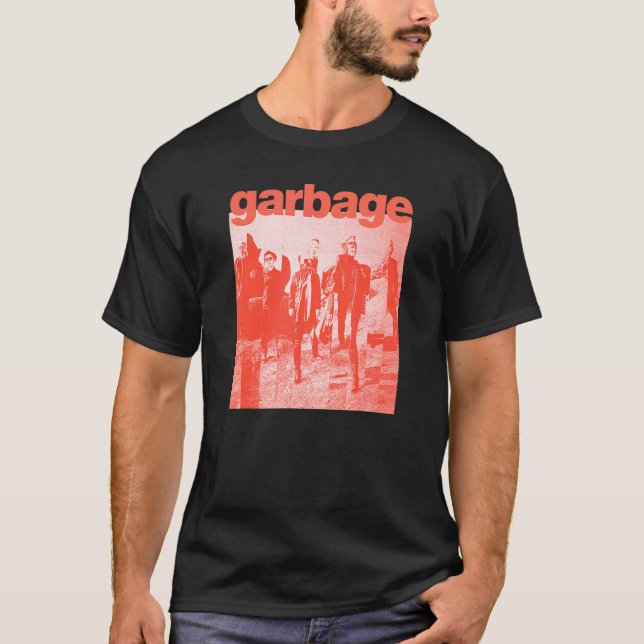 T-shirt Orange de déchets sortant (Devant)