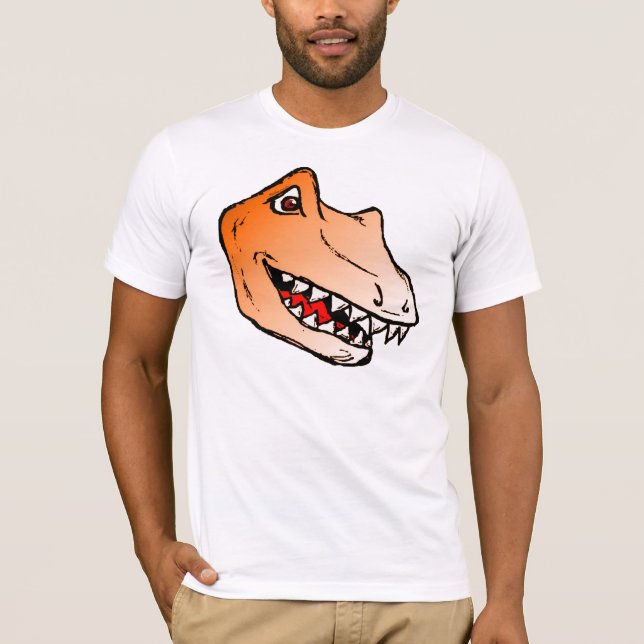 T-shirt Orange de Dinosorio (Devant)