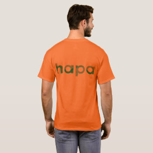 T-shirt orange de Hapa des hommes