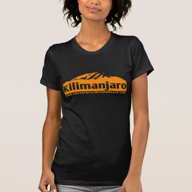 T-shirt Orange de Kilimajaro (Devant)