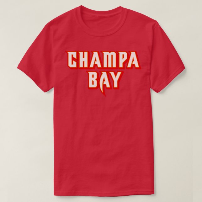 T-shirt Orange de la baie de Champa (Design devant)