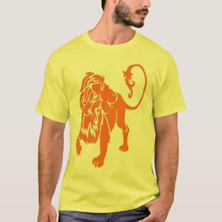 T-shirt orange de lion