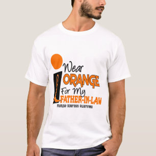T-shirt Orange de milliseconde de sclérose en plaques pou