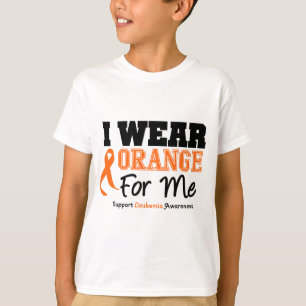 T-shirt Orange d'usage de la leucémie I pour moi