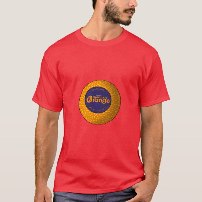 T-shirt orange en chocolat de Terry (Devant)
